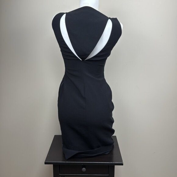 ANTONIO BERARDI Black Sleeveless Dress made in Italy 44 us 8 - Picture 5 of 14
